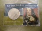 Het Zilveren vijfje " 400 jaar Michiel de Ruyter " coincard, Setje, Zilver, Euro's, Ophalen of Verzenden