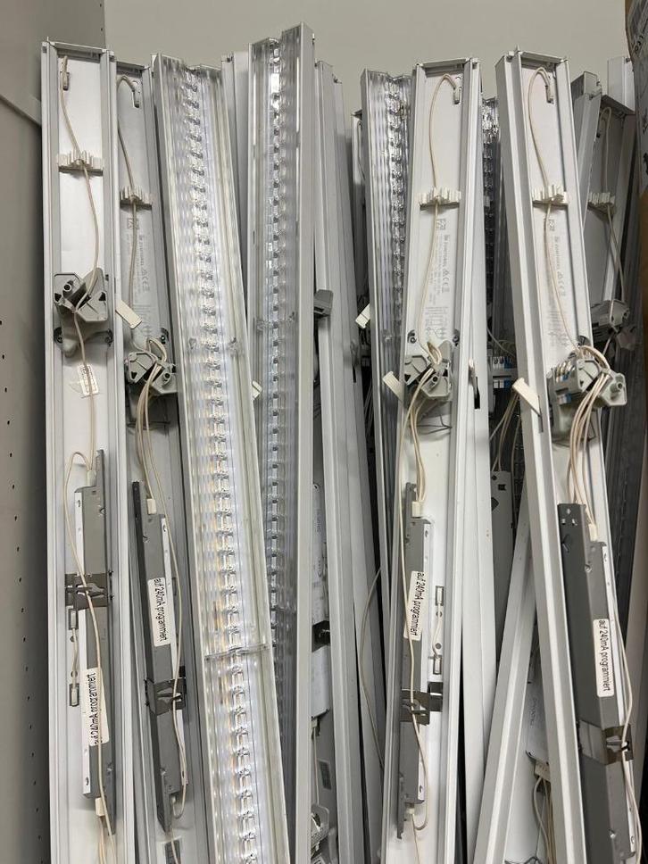 LED panelen, Huis en Inrichting, Lampen | Plafondlampen, Zo goed als nieuw, Kunststof, Metaal, Overige materialen, Ophalen
