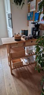 Keukentrolley roltafel sidetable Ikea Forhoja, Huis en Inrichting, Tafels | Sidetables, Ophalen, 100 tot 150 cm, Zo goed als nieuw