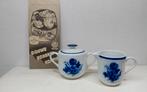 Porseleinen roomstel Mosa voor Douwe Egberts, Antiek en Kunst, Antiek | Servies los, Ophalen of Verzenden