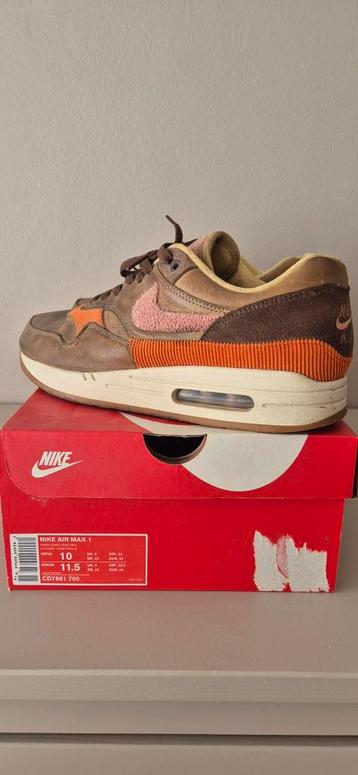 Nike Air Max 1 Wheat Gold/Rust Pink Maat 44 beschikbaar voor biedingen