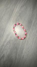 armbandje te koop, Sieraden, Tassen en Uiterlijk, Armbanden, Verzenden, Zo goed als nieuw, Elastiek, Roze
