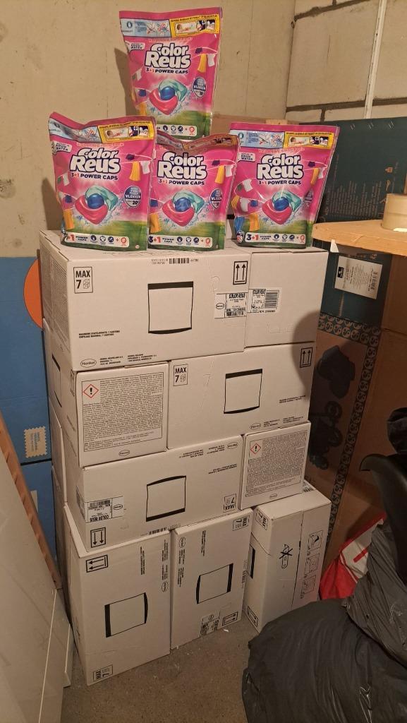 Witte Reus, Color Reus Wascapsules bulkverkoop 16 dozen, Huis en Inrichting, Schoonmaakartikelen, Schoonmaakmiddel, Ophalen