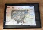 Oude Efteling plattegrond 2010 in lijst 73x53 cm zgan, Ophalen of Verzenden, Zo goed als nieuw, Overige typen