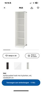 Pax hoek aanbouw deel, Ophalen, Met plank(en), 200 cm of meer, Pax