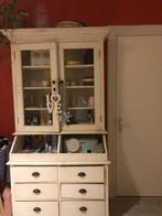 Witte kast, Huis en Inrichting, Kasten | Vitrinekasten, Gebruikt, 150 tot 200 cm, 25 tot 50 cm, Met deur(en)