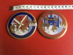 Vierdaagse Nijmegen buttons 1989+1990,Wij lopen door Wijchen, Ophalen of Verzenden, Nederland