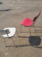 Formica stoelen  wit en rood, Ophalen of Verzenden, Gebruikt, Wit