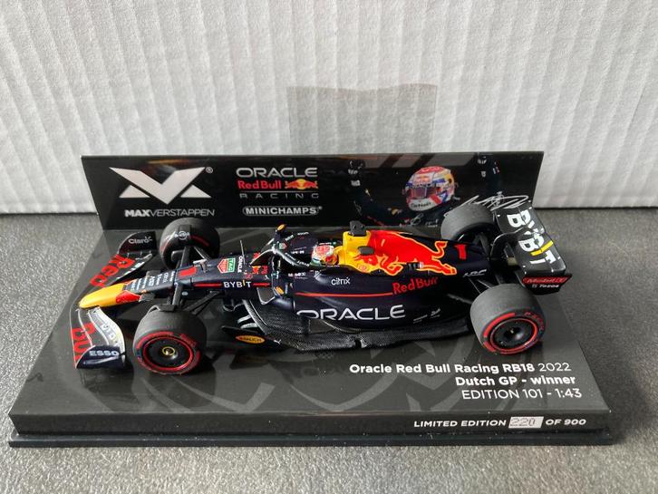 ✅ Max Verstappen 1:43 editie 101 Winner Dutch GP 2022 RB18, Verzamelen, Automerken, Motoren en Formule 1, Nieuw, Formule 1, Ophalen of Verzenden