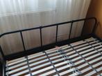 2 persoons bed, Huis en Inrichting, Slaapkamer | Bedden, Ophalen, Zwart, Tweepersoons, Zo goed als nieuw