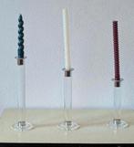 Vintage plexiglass candlesticks – kandelaars trio, Ophalen of Verzenden, Overige materialen