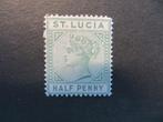 A19342: St. Lucia QV 1/2 d CA Die II, Ophalen