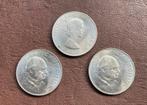 Drie Britse herdenkingsmunten uit 1965 Churchill, Ophalen of Verzenden, Buitenland, Munten