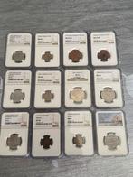 Slabs ngc 12 stuks diversen  zilver, Ophalen of Verzenden, Zilver