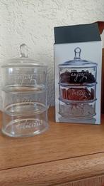 stapelbare voorraadpotten, glas NIEUW!, Huis en Inrichting, Woonaccessoires | Overige, Ophalen of Verzenden, Nieuw
