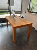 Teak houten Eettafel/Bureau, Huis en Inrichting, Tafels | Eettafels, Zo goed als nieuw, Vijf personen of meer, 150 tot 200 cm