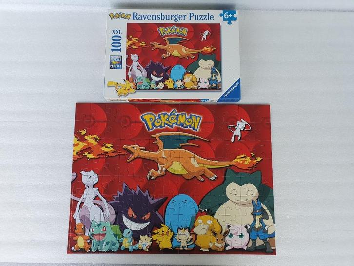 Puzzel Pokémon XXL 100 (Ravensburger, 2016), Kinderen en Baby's, Speelgoed | Kinderpuzzels, Gebruikt, 6 jaar of ouder, Meer dan 50 stukjes