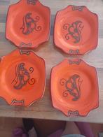 Vintage  Tokyo Flora Gouda 4 gebaksbordjes, Ophalen of Verzenden