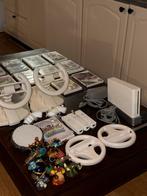 Wii + spellen + accessoires, Spelcomputers en Games, Ophalen, Gebruikt, Eén computer, 3 spelers of meer