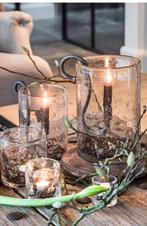 Puur Wonen Windlichten Set - Mondgeblazen, Overige kleuren, Ophalen of Verzenden, Minder dan 50 cm, Glas