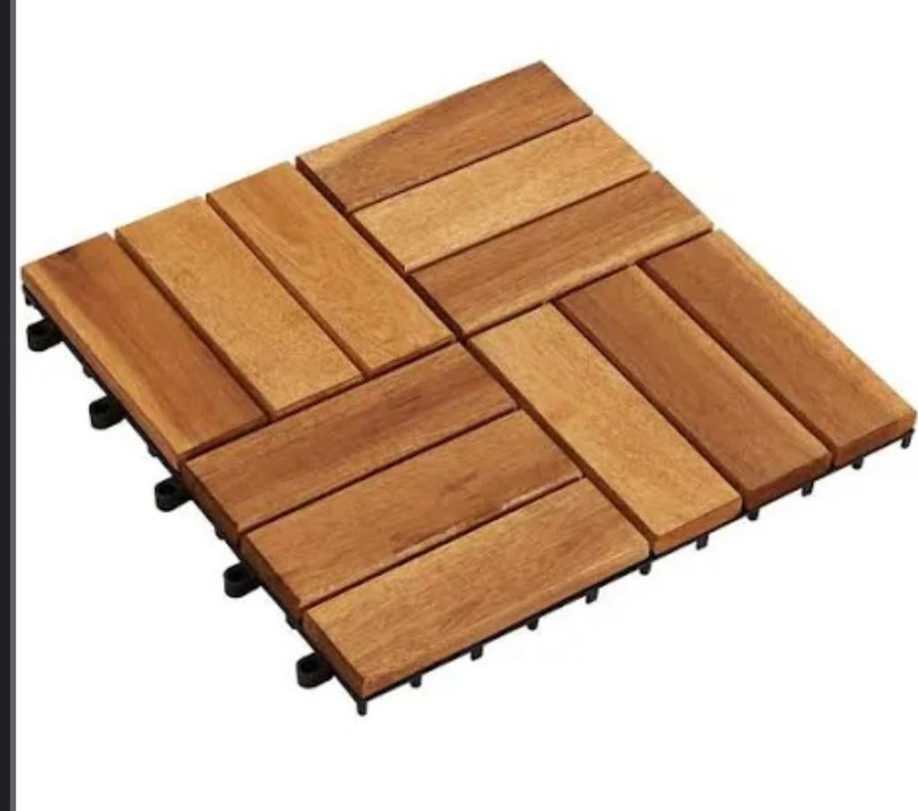 Houten Terrastegels - Acacia Organic White, Tuin en Terras, Tegels en Klinkers, Ophalen, Nieuw, Minder dan 5 m², Hout