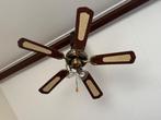 Z.G.A.N. plafondventilator 5 bladen + verlichting ventilator, Ophalen, Zo goed als nieuw, Plafondventilator