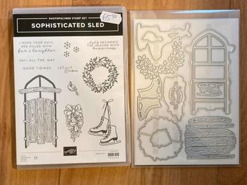 Stampin' Up Sophisticated Sled Stempelset + Stansen beschikbaar voor biedingen