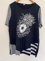 Mooi T-shirt., Kleding | Dames, Grote Maten, Ophalen of Verzenden, Zo goed als nieuw, Blauw, Shirt of Top