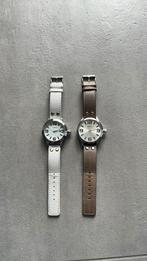 Oozoo horloge’s wit en zilver kleur, Overige merken, Staal, Polshorloge, Ophalen of Verzenden