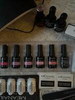 Méanail Paris Gellak Set + 6 Extra Kleuren, Sieraden, Tassen en Uiterlijk, Uiterlijk | Cosmetica en Make-up, Gebruikt, Overige kleuren