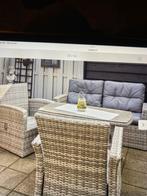 Wicker Tuinset - 4 persoons, 4 zitplaatsen, Rotan, Ophalen of Verzenden, Zo goed als nieuw