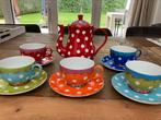 Oilily thee-servies 5 pers., Huis en Inrichting, Keuken | Servies, Ophalen of Verzenden, Gebruikt, Overige stijlen, Kop(pen) en/of Schotel(s)