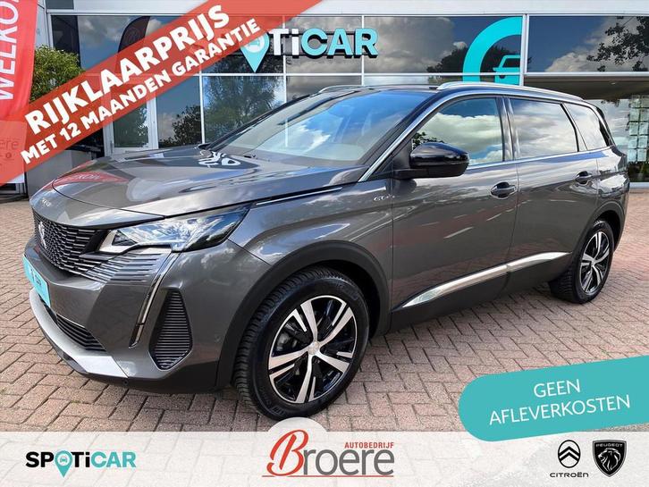 Peugeot 5008 1.2 Turbo 130pk EAT8 Automaat GT | trekhaak, ke, Auto's, Peugeot, Bedrijf, Te koop, Achteruitrijcamera, Airconditioning
