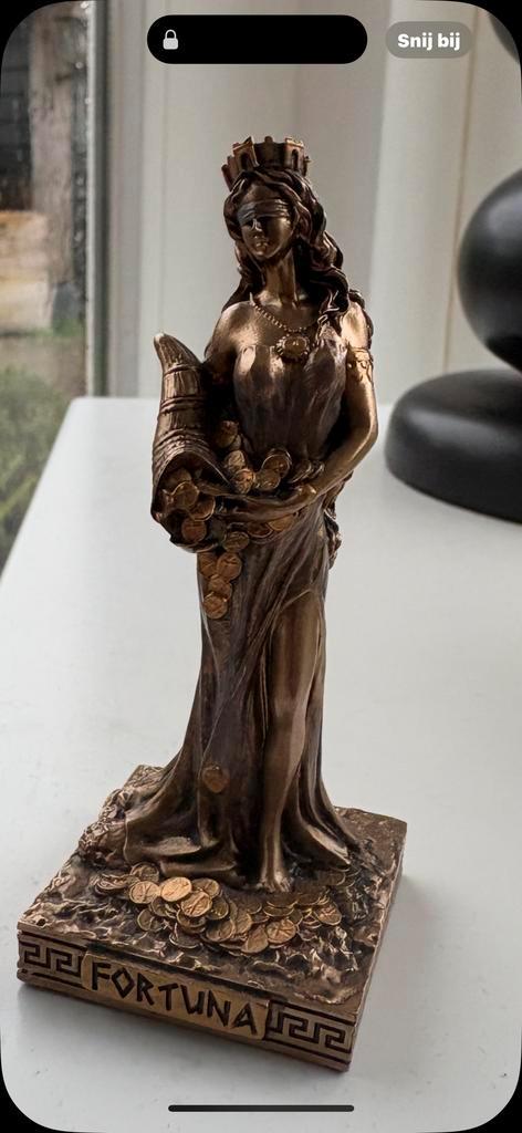 Vrouw Fortuna - Godin van het Geld Beeld, Antiek en Kunst, Kunst | Beelden en Houtsnijwerken, Ophalen of Verzenden