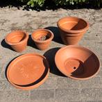 Grote Terracotta Bloempotten en Schotels, Pot, Tuinpot, Ophalen, Gebruikt, Minder dan 60 cm, Rond