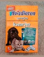 Huisdieren weetjes kwartet, Verzamelen, Speelkaarten, Jokers en Kwartetten, Ophalen of Verzenden, Zo goed als nieuw, Kwartet(ten)