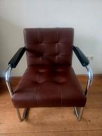 LEREN FAUTEUIL, Huis en Inrichting, Fauteuils, Ophalen, Minder dan 75 cm, Leer, Zo goed als nieuw