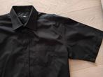 Hugo Boss zomerhemd 18.5 Black Label, Kleding | Heren, Overhemden, Verzenden, Zwart, Zo goed als nieuw, Overige halswijdtes