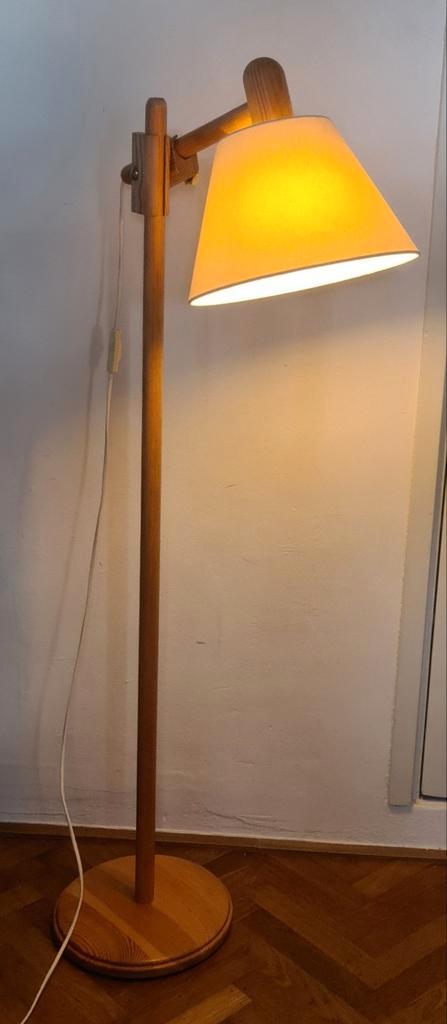Vintage, design vloerlamp +LYS Denemarken. Jaren 60, Huis en Inrichting, Lampen | Vloerlampen, Ophalen