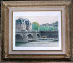 Gérard Lessere, "Le Pont Neuf" aquarel, 20ste eeuw, Ophalen of Verzenden