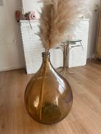 Druppel Vaas met pluimen 60 x 40 cm, Ophalen, Overige kleuren, 50 tot 75 cm, Glas