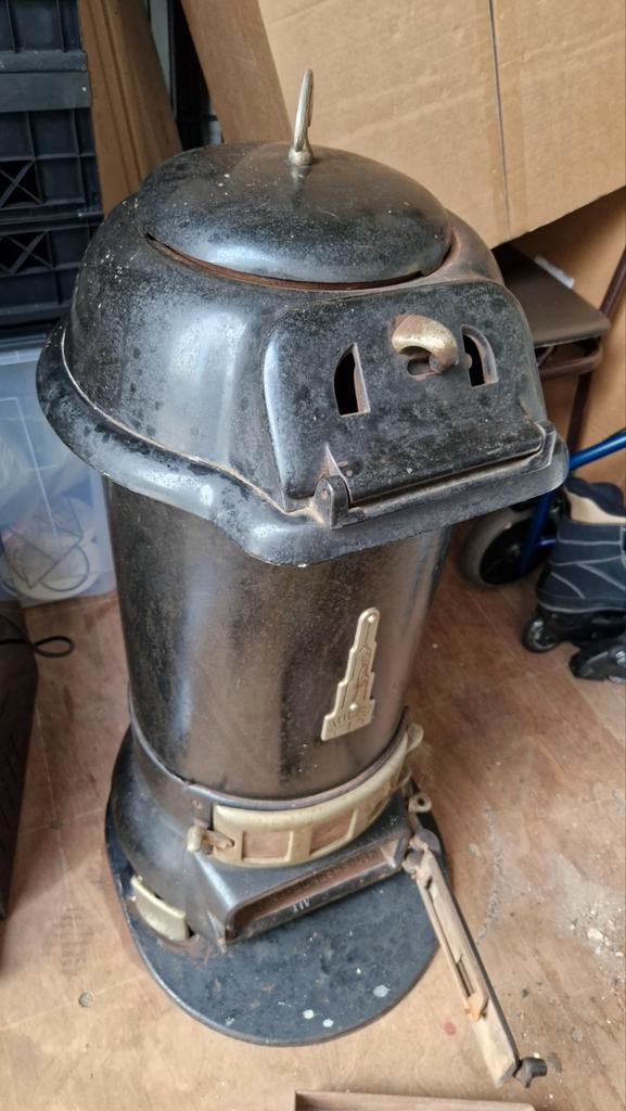 Oude Thebo Potkachel - Charmante Vintage Kachel, Huis en Inrichting, Kachels, Gebruikt, Vrijstaand, Potkachel, Hout, Ophalen