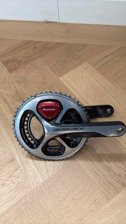 Dura ace 175mm crank Pioneer powermeter, Fietsen en Brommers, Fietsonderdelen, Gebruikt, Racefiets, Crankstel of Pedalen, Ophalen of Verzenden