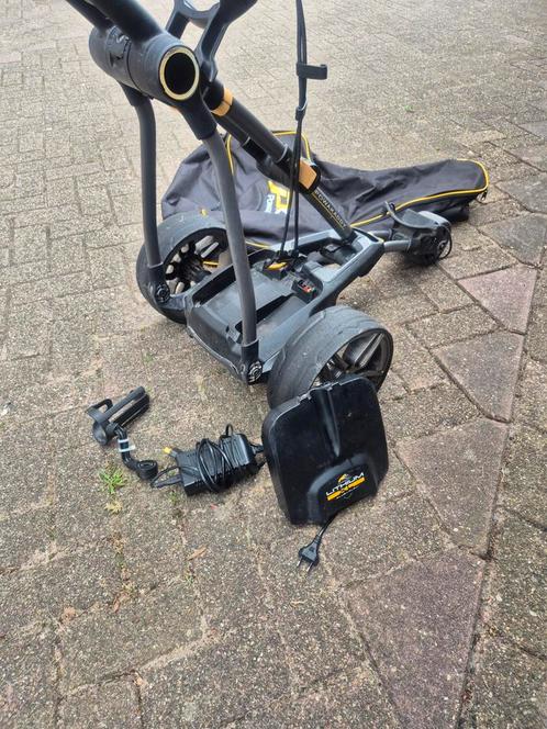 ELECTRISCHE TROLLEY powakaddy 36 HOLES MET BAG GEHEEL COMPLE, Sport en Fitness, Golf, Zo goed als nieuw, Golfkar, Overige merken