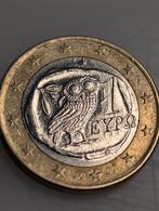 Zeldzame Griekse 1 Euro 2002 met "vervormde uil" slagfout, Ophalen of Verzenden, Griekenland, 2 euro