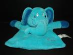 TIAMO OLIFANT OLLI KNUFFELDOEKJE VELOURS AZUUR BLAUW MET BLA, Ophalen of Verzenden, Nieuw, Olifant