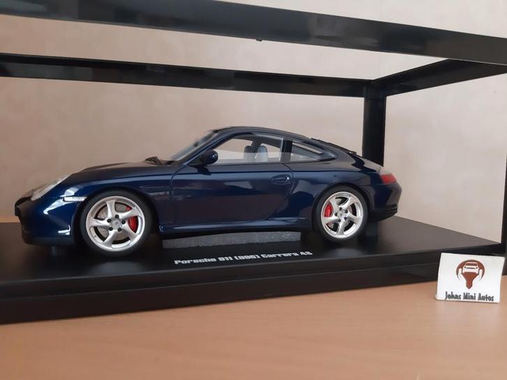Porsche 911 (996.2) Carrera 4S 2002 Dark Blue GT938 - 1:18, Hobby en Vrije tijd, Modelauto's | 1:18, Nieuw, Auto, Overige merken