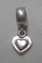 Pandora zilveren Charm bedel met hartje nr.1250, Verzenden, Pandora, Zo goed als nieuw, 1 bedel