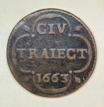 1663 Duit Utrecht, Postzegels en Munten, Munten | Nederland, Ophalen of Verzenden, Vóór koninkrijk, Overige waardes, Losse munt