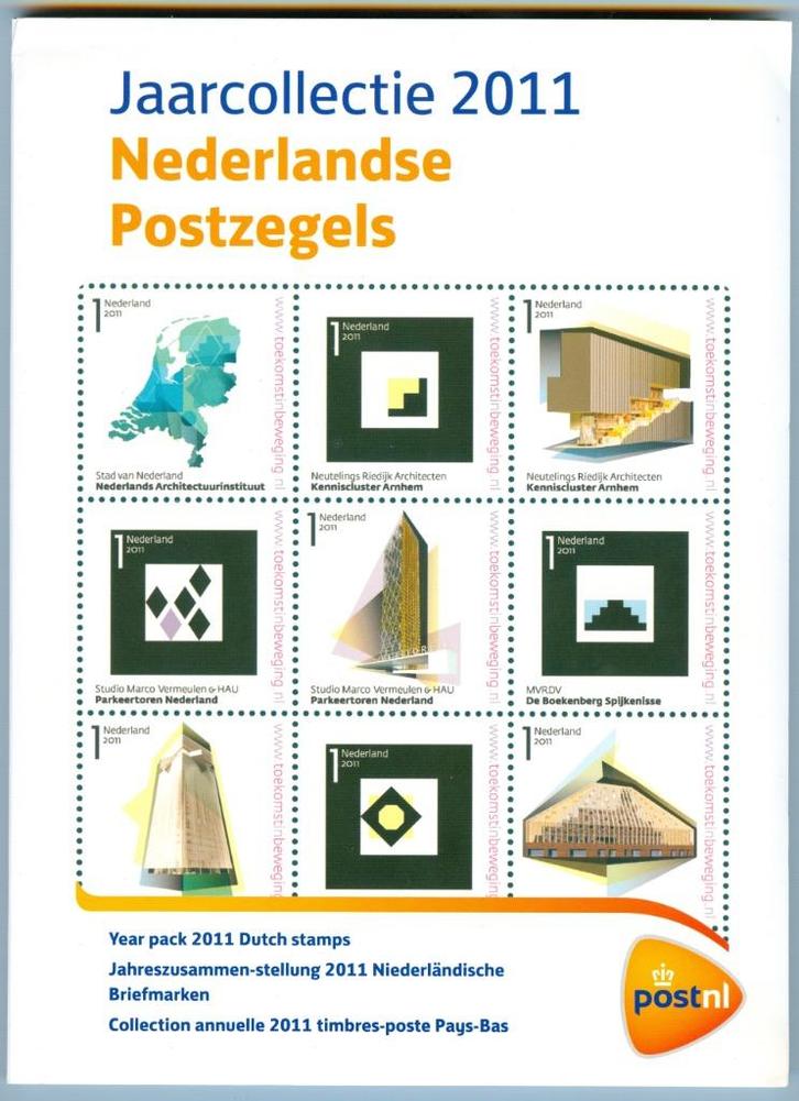Jaarcollectie postzegels Nederland postfris compleet 2011, Postzegels en Munten, Postzegels | Nederland, Postfris, Na 1940, Ophalen of Verzenden